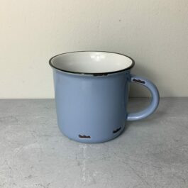 Cashmere Blue Tinware Vintage Inspired Mug