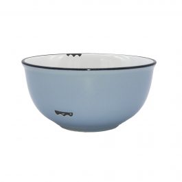 CASHMERE BLUE VINTAGE INSPIRED TINWARE BOWL (SIZE S)