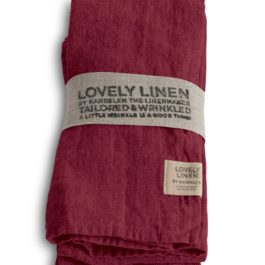 100% LINEN TABLE CLOTH IN CABERNET(SIZE M)