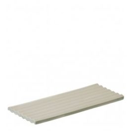SUSTAINABLE CERAMIC WAVE TRAY IN LIGHT BEIGE (SIZE L)