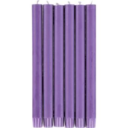 DOGE PURPLE ECO DINNER CANDLES (SET OF 6) FROM BRITISH COLOUR STANDARD