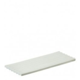 SUSTAINABLE CERAMIC WAVE TRAY IN WHITE MIX (SIZE L)