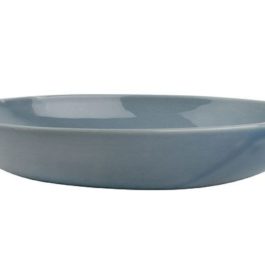 Handmade Pale Blue Glazed Pasta Bowl from Canvas Homeware