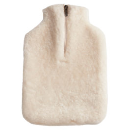 100% Sheepskin Hot Water Bottle Cover in Cream from Shepherd of Sweden
