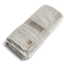 100% LINEN TABLE CLOTH IN LIGHT GREY (SIZE L)