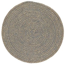 LARGE JUTE PLACEMATS IN GULL GREY AND NATURAL FROM BRITISH COLOUR STANDARD