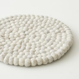 Tablemat in Natural Wool Felt from Auraque