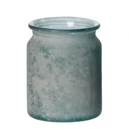 Handmade Recycled Glass Palma Jar Vase in Dark Grey from Lubech Living