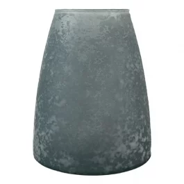 Handmade Recycled Glass Vase in Dark Grey