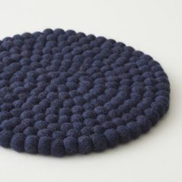 Tablemat in Navy Blue Wool Felt from Auraque