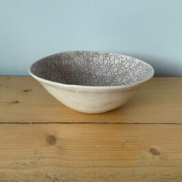Pasta Serving Bowl in Mixed Pattern Aubergine