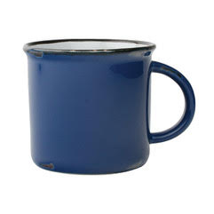Blue Tinware Vintage Inspired Mug from Canvas Homeware