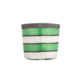 Striped Woven Plant Pot Cover from British Colour Standard (19cm)