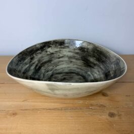 Small Salad Bowl in Plain Wash Charcoal from Wonki Ware