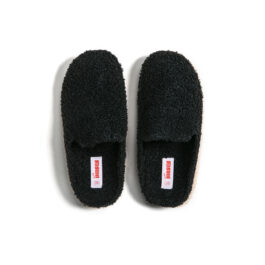 Kush Recycled Slippers in Jet Black from Freedom Moses