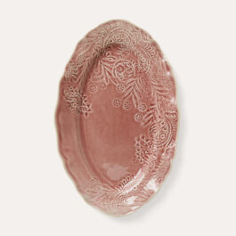 Oval Serving Dish in Old Rose (40cm x 25cm) from Sthal