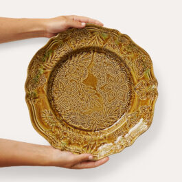 Large Round Serving Dish in Pineapple from Sthal