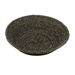 Jute Basket in Jet Black and Natural (28cm) from British Colour Standard
