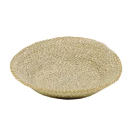 Jute Basket in Pearl White and Natural (28cm) from British Colour Standard